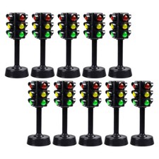 10PCS Traffic Lamp Models Mini Signal Lights Interesting Signal Lamp Decors