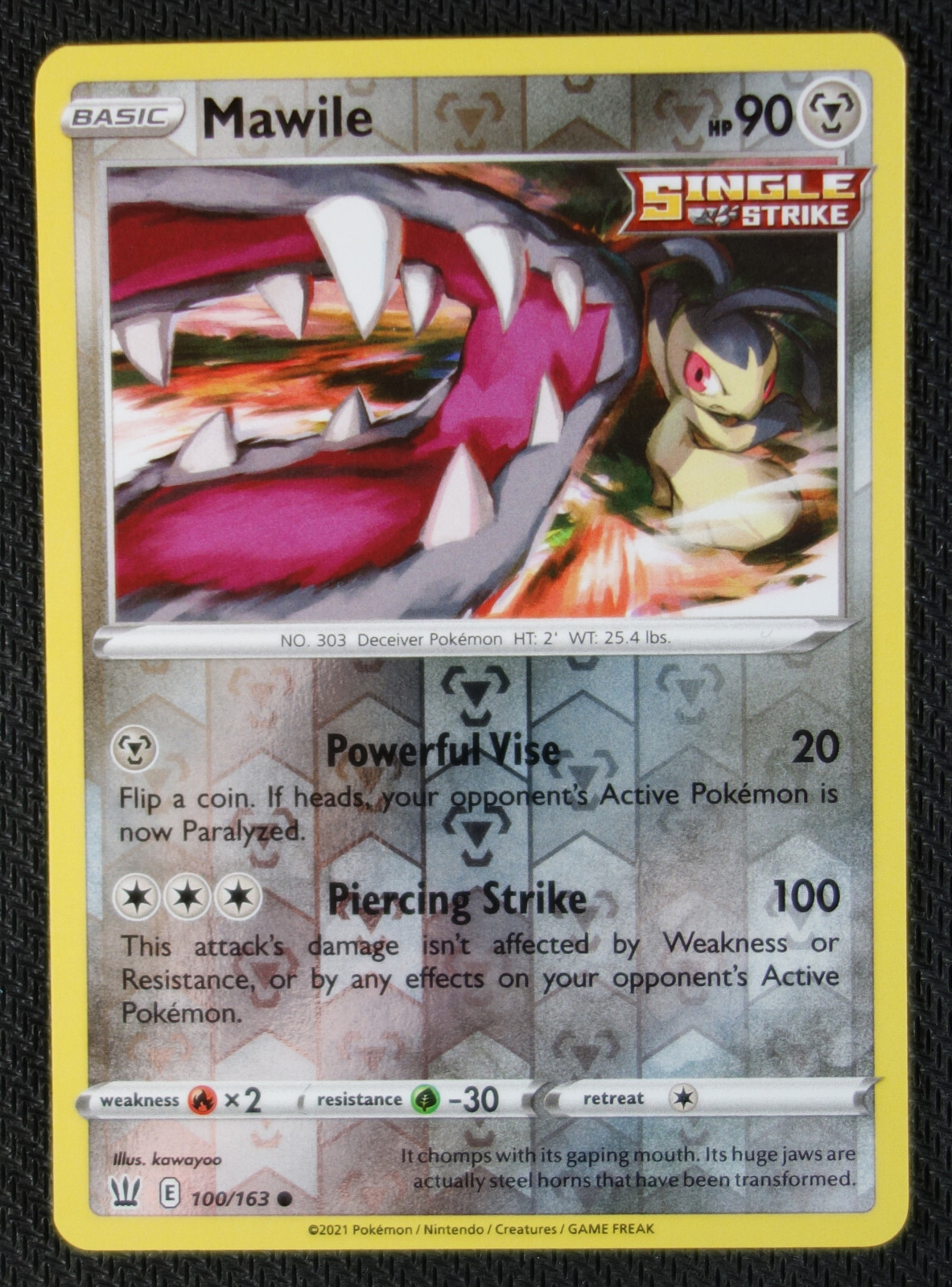 Pokemon Card Mawile 100/163 Reverse Holo Battle Styles NM/M