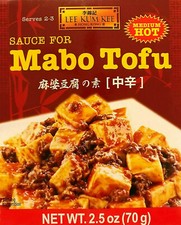 Salsa de tofu Mabo estilo chino Lee Kum Kee sabor MEDIO CALIENTE 2,5 OZ (70 g)