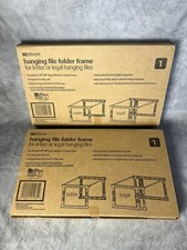 Lot Of 2 Officemate Hanging File Folder Frame...