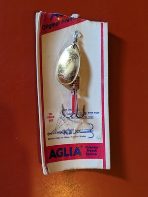 Mepps Aglia #2 - Spinner Fly Lure Gold/Red NOS