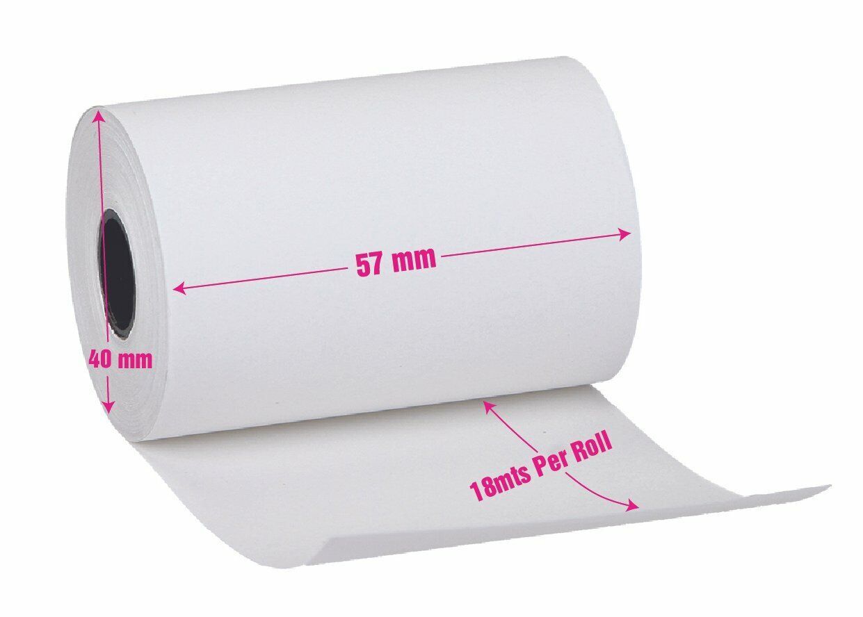Cash Register Till Roll Card Machine Rolls Till Rolls 57x40 Thermal Till Rolls eBay