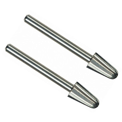DREMEL 117 Carving Bit,Tapered,1/8" Shank Dia,PK2 21CJ06