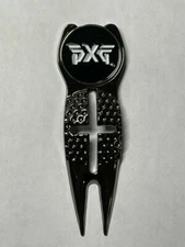 Crosshairs Divot Tool & PXG 1" Flat Coin Style Golf Marker - A Beauty!