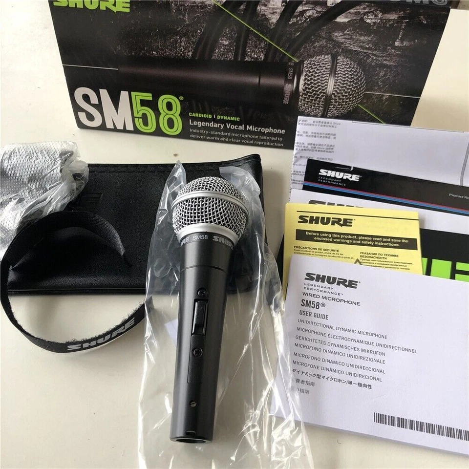 Hot brand-new SM58S Dynamic Vocal Microphone With On/Off Switch US FAST SHIPPING - Image 4 of 4
