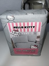 Hello Kitty Sanrio, 4 pc Full Bed sheet set 100 cotton New