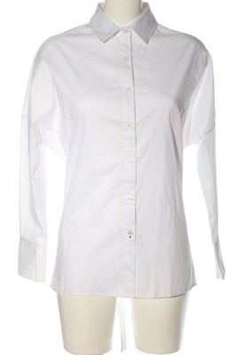 JONATHAN SIMKHAI Langarmhemd Damen Hemd Gr. DE 34 weiß Casual-Look