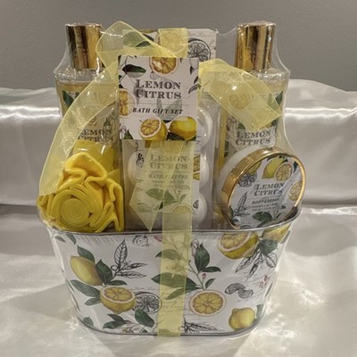 Ariose Monde Lemon Citrus Scent Spa Gift Basket - BRAND NEW