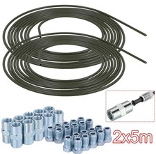 DE 10m Bremsleitung Bremsrohr Stahl 4,75mm +/20 Verschraubungen +10 Verbinder