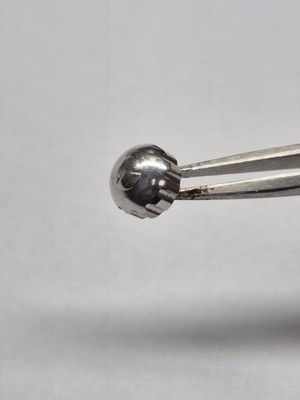 Sector 6,9mm Schraubkrone Screw Crown Vintage Stahl Schritt 90