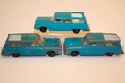 Three (3) Vintage 1960's Matchbox Lesney Studebaker Lark Wagonaire Cars #42 BPW