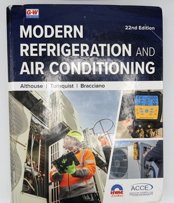Modern Refrigeration and Air Conditioning 22nd Edition Hardcover HVAC Textbook