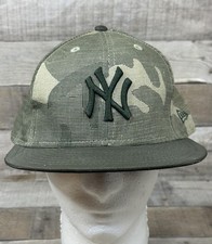 Gorra ajustada de los New York Yankees para hombre 7 7/8 camuflada verde MLB béisbol New Era 59FIFTY
