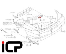Genuine Rear Bumper Lower Support Bracket Fits: Subaru Impreza 00-07