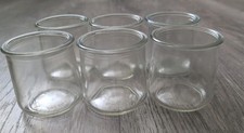 Lot Of 6 Yoplait Oui Yogurt 5 oz Glass Jars Crafts DIY Crafts Organize Storage