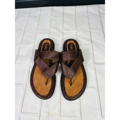 BOC leather thong flip flop sandals slip on size 9M