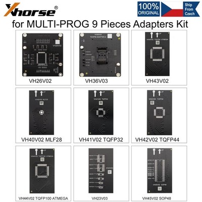 XHORSE for MULTI-PROG Dedicated Adapters Kit 9 Pieces Read Write More Chips