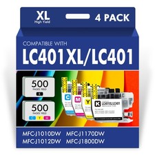 LC401XL LC401 MFC-J1010DW Ink Cartridges for Brother Printer 401XL LC 401 for...