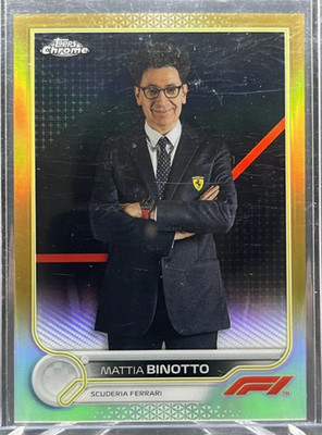 2022 Topps Chrome Formula 1 F1 Mattia Binotto Gold Refractor 03/50 #103 Ferrari