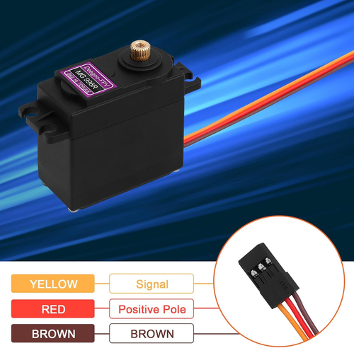 [4-Pack] MG996R 55G Metal Gear Torque Digital Servo Motor for Futaba JR RC Helic - Picture 3 of 12