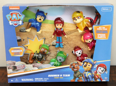 NEW Paw Patrol BOOMER TEAM FIGURES Ryder Chase Marshall Skye Rocky Rubble U PICK