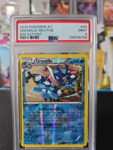 Greninja 40/122 Breakpoint Reverse Holo PSA 9