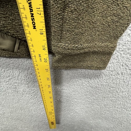 prAna IncrediWool Overshirt Shacket Jacket Large Slate Green Heather Slim Fit - Picture 9 of 11