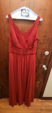 Azazie Dark Red Formal Dress Size 14 altered to fit like a 10/12