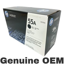For HP CE255A 55A Black Toner Cartridge