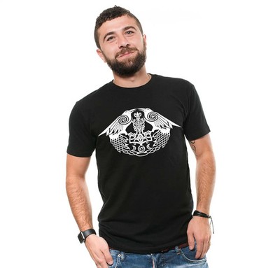Men's Viking Shirt Raven Odin Valhalla Shirt Vikings Lover Tee Norse Nordic tee