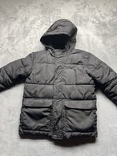 Old Navy Puffer Jacket Boys Size Medium 8 Color Black Full Zip Hooded