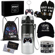 8 Year Old Boy Gifts Birthday Gifts for 8 Year Old Boys Cool Game Theme LEVEL 8
