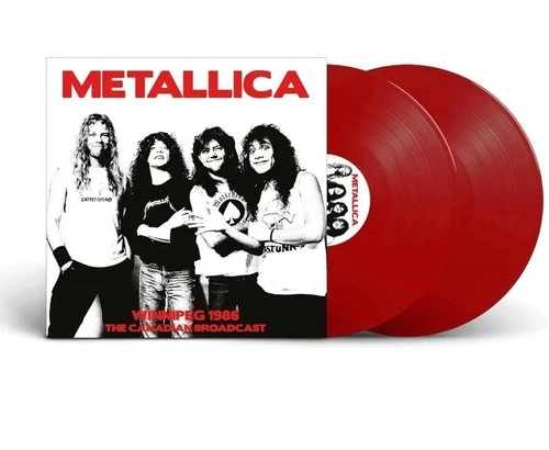 Metallica - Winnipeg 1986 Red Vinyl Record New 2 Lp