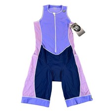 DeSoto Sz L Suit Sport Femme Mobius Forza Compressor Trisuit Purple Rain NWT