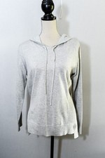 Athleta Sweatshirt Winding River Hoodie Long Sleeve Drawstring Ribbed Hem Gray M