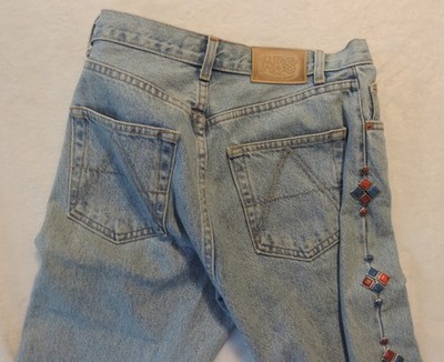 ABS by Allen Schwartz Womens Size 6 Jeans with western Side Embellishments usa
