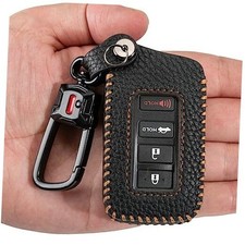 for Lexus Key Fob Cover with Keychain Leather Car Smart Key Case Black