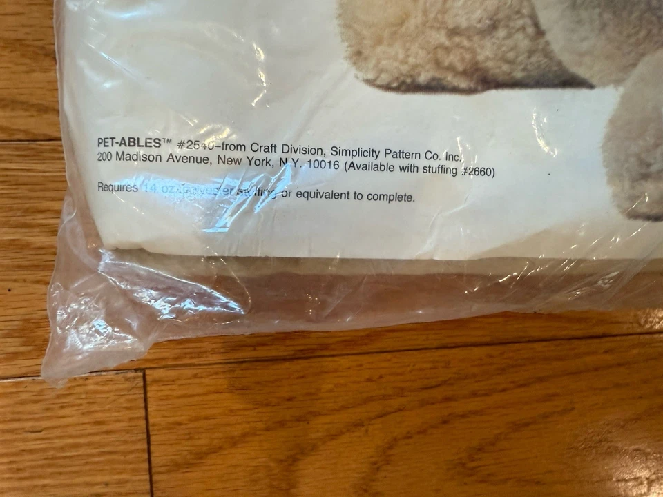 Vtg 70s Pet-Ables! by Simplicity 18” Kangaroo Stuffed Animal Sewing Kit Opened - Image 3 of 4