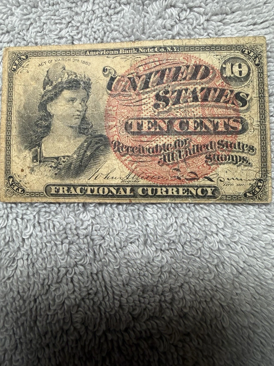 25+ 10c Denomination US Fractional Paper Currency for sale