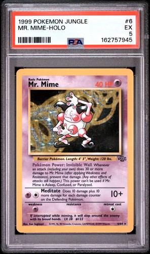 Mr. Mime (Unlimited) graded PSA 5 for sale on eBay