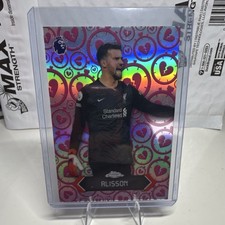 Topps 2022 Chrome Premier League Alisson Liverpool Stoppage Time Insert