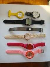 Job lot 7 watches, working, new batteries fitted