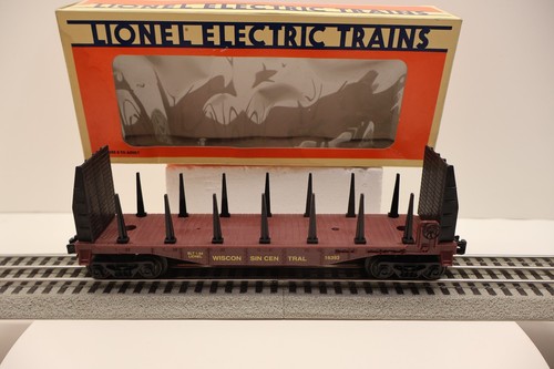 Lionel, O, 6-16393, Wisconsin Central, Flatcar, #16393, C-8, LN/OB | Zustand: Used