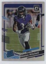 2023 Panini Donruss Optic Rated Rookie Holo Prizm Keaton Mitchell #207 0m89