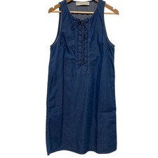 Stella McCartney Sleeveless denim mini dress size 38 indigo Women USED