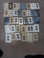 Wall outlet cover plates, Switches and Screws. 
