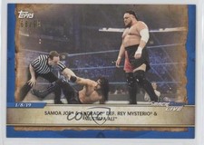 2020 Topps WWE Road to Wrestlemania Blue 68/99 Samoa Joe Andrade Cien Almas 3j2