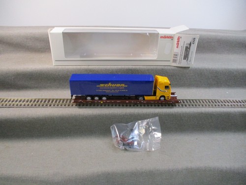 Märklin H0 47426 Niederflurendwagen Saadkms 690 "Rollende Landstraße" DB in OVP | Condition: Gebraucht