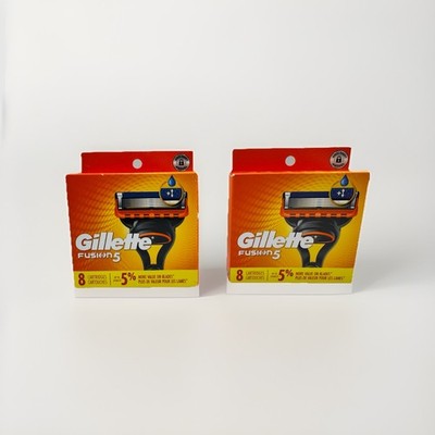 Gillette Fusion 5 Razor Blade Refill Cartridges - Pack Of 8 (2 Pack )