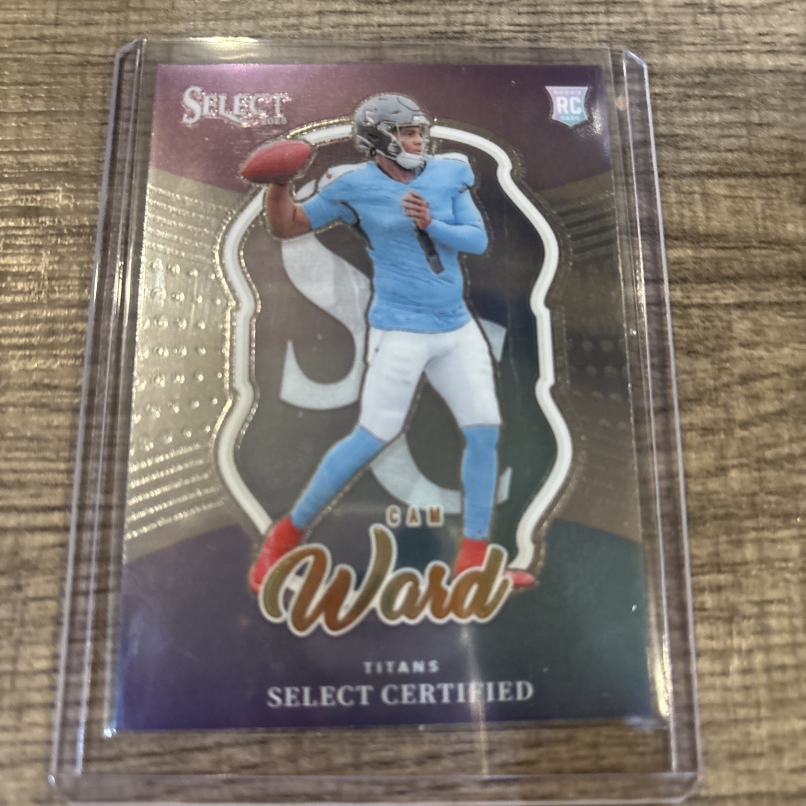 2025 Panini Select Football Cam Ward Select Certified Rookie Silver #2 JS
